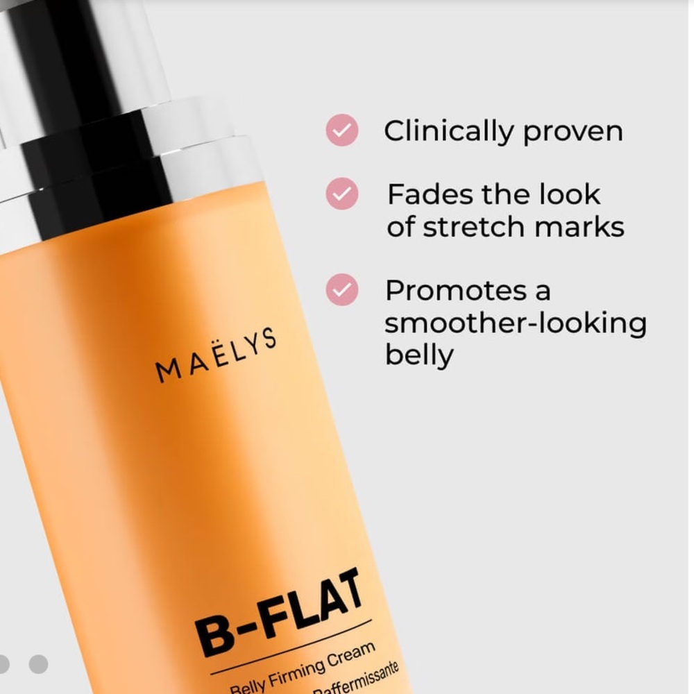 MAELYS B-Flat Belly Firming Cream 3.38oz $49 NIB Sealed